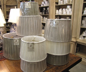 Pleated Linen Drum Shade